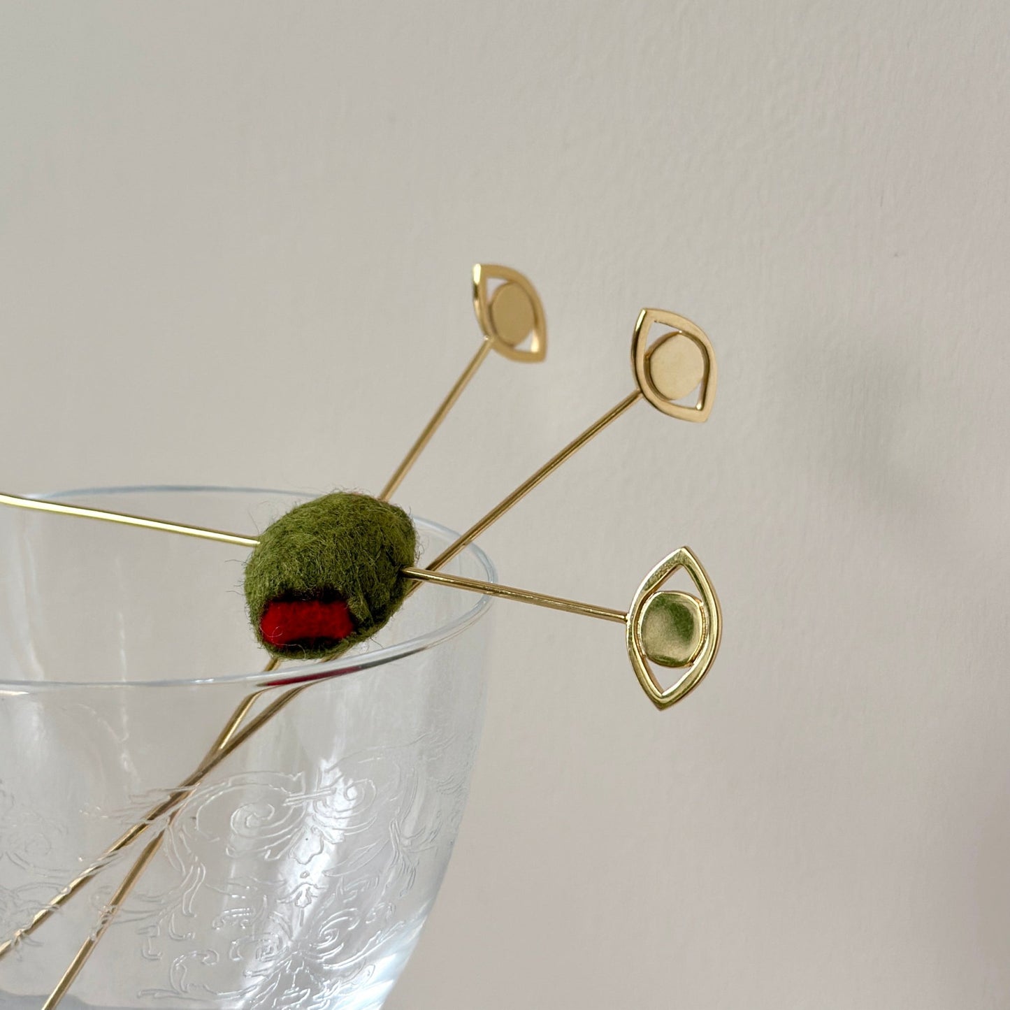 EVIL EYE COCKTAIL PICKS - SET OF 4 - Sarah Cecelia Jewelry & Metal Goods