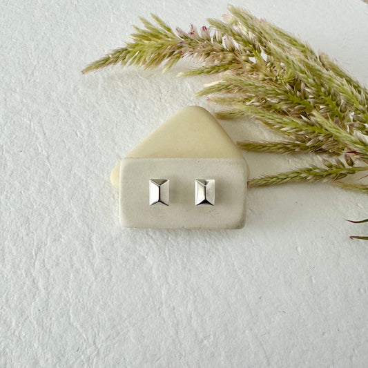 SILVER CANAL STUDS - Sarah Cecelia Jewelry & Metal Goods