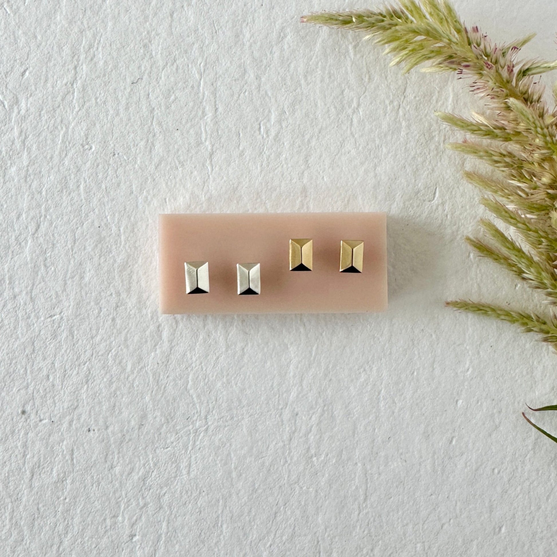 SILVER CANAL STUDS - Sarah Cecelia Jewelry & Metal Goods