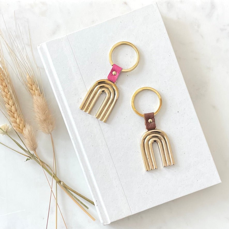 BRASS ARCO KEY RING - Sarah Cecelia Jewelry & Metal Goods