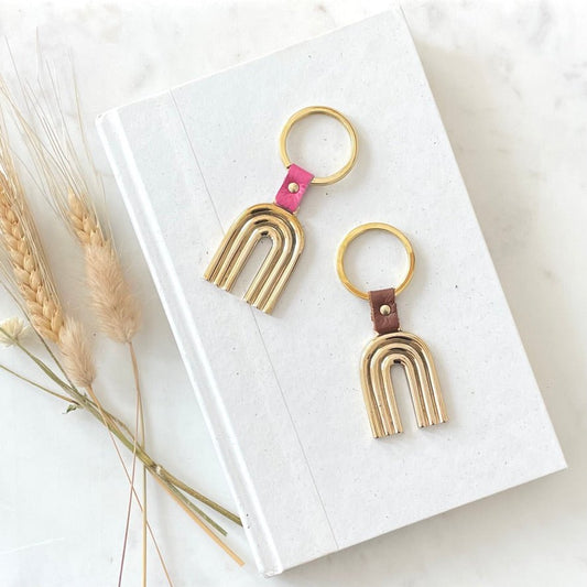 BRASS ARCO KEY RING - Sarah Cecelia Jewelry & Metal Goods