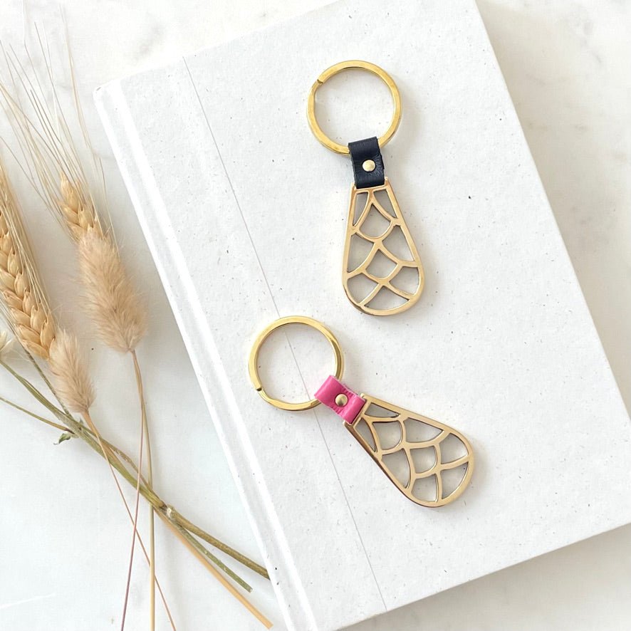 BRASS DECO KEY RING - Sarah Cecelia Jewelry & Metal Goods