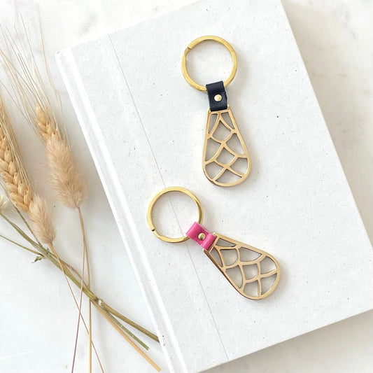 BRASS DECO KEY RING - Sarah Cecelia Jewelry & Metal Goods