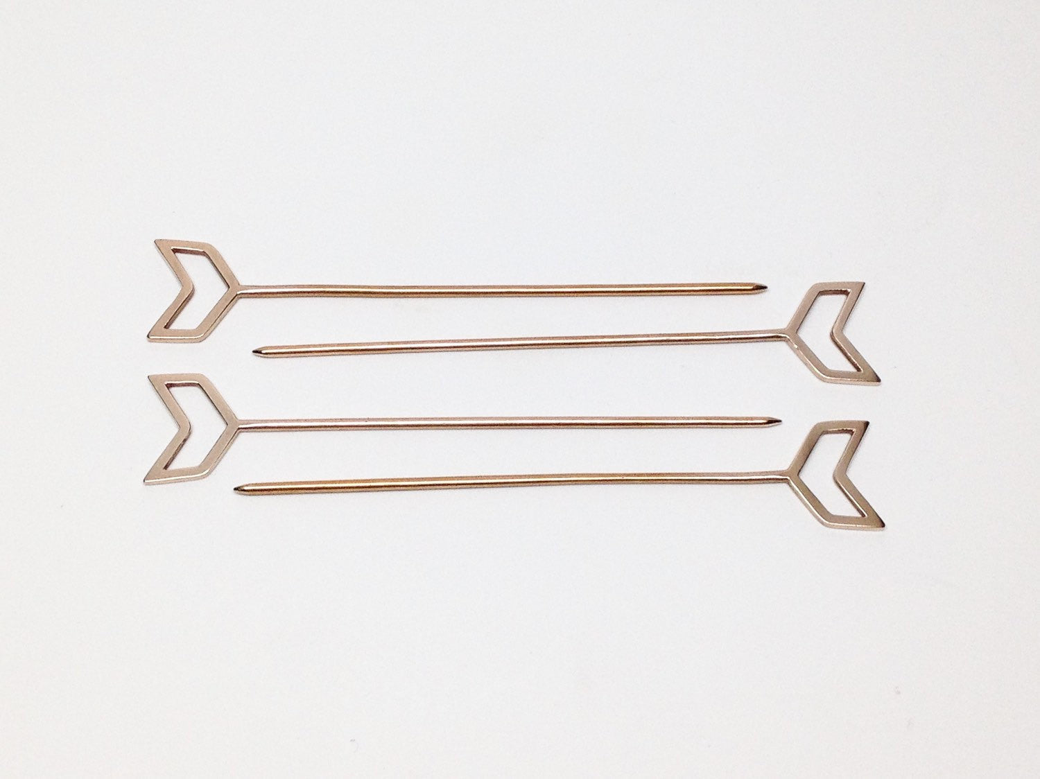 CHEVRON COCKTAIL PICKS - SET OF 4 - Sarah Cecelia Jewelry & Metal Goods