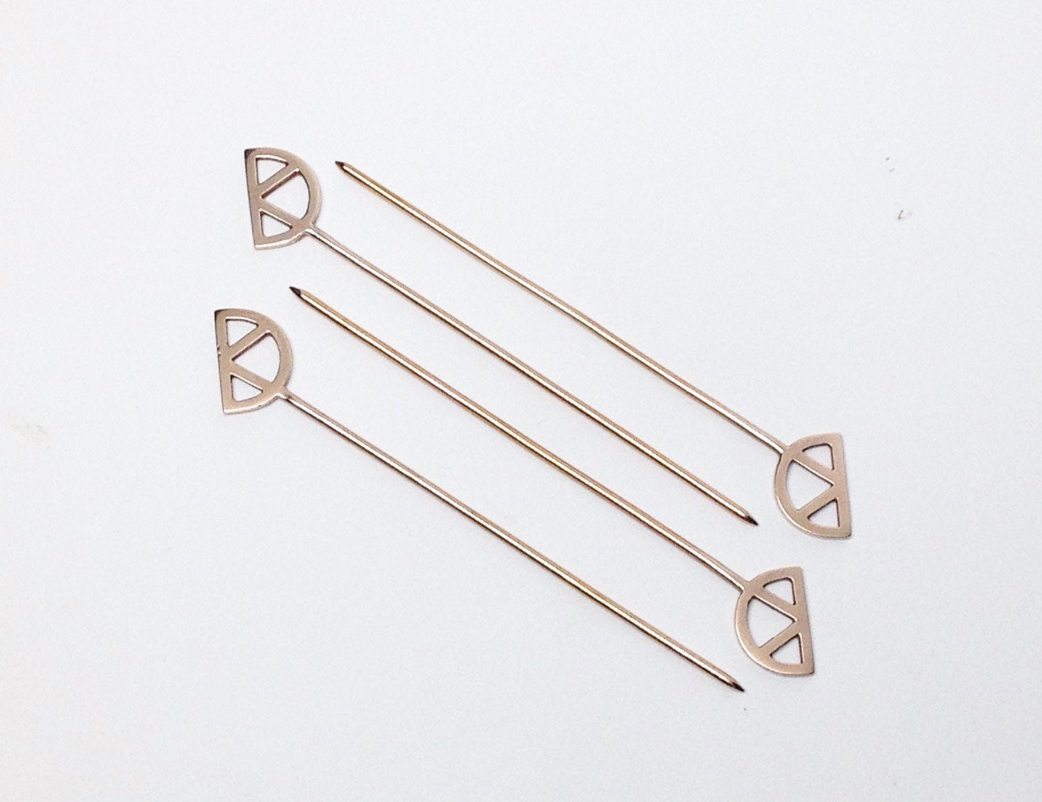CITRUS COCKTAIL PICKS - SET OF 4 - Sarah Cecelia Jewelry & Metal Goods