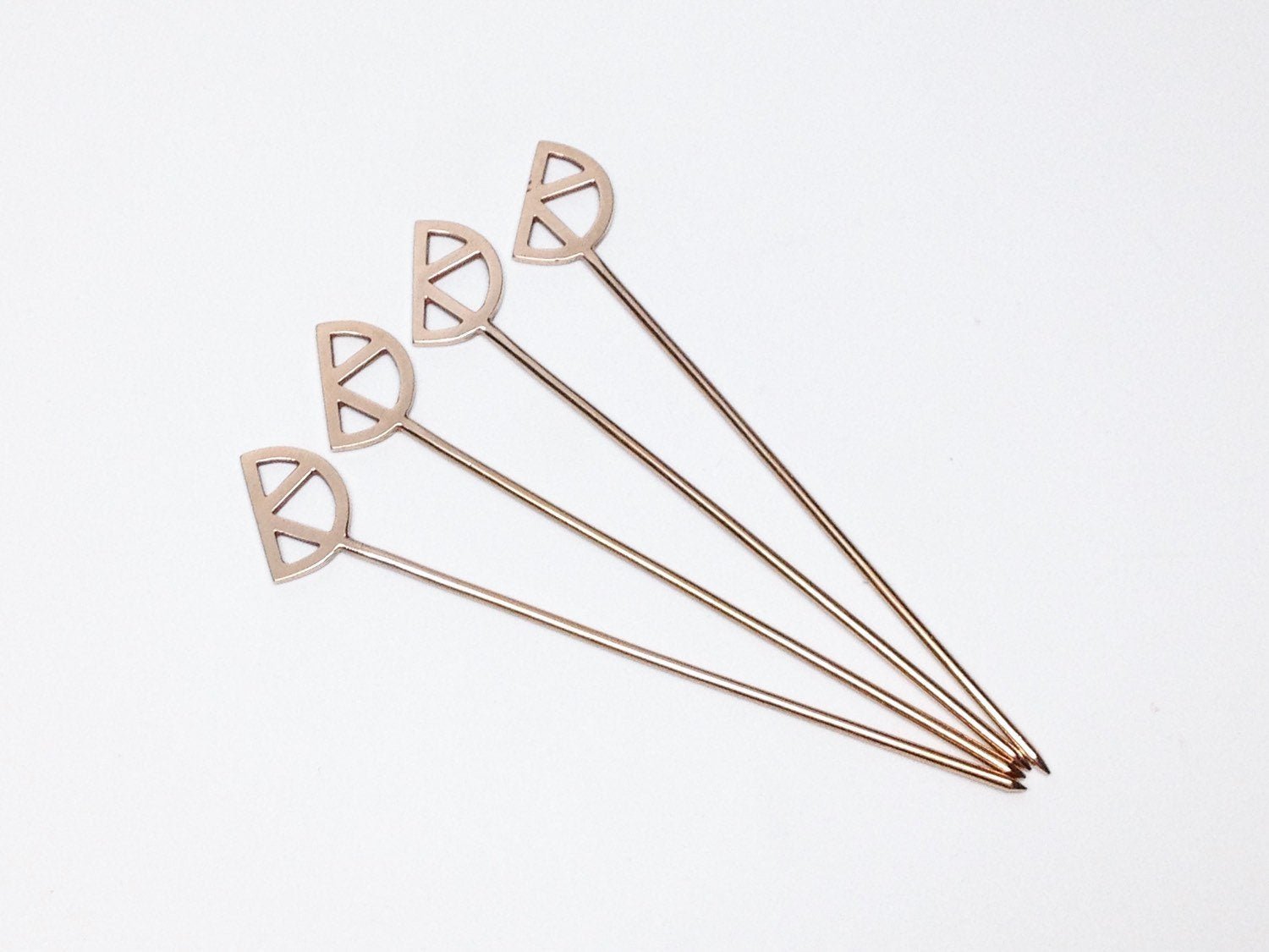 CITRUS COCKTAIL PICKS - SET OF 4 - Sarah Cecelia Jewelry & Metal Goods