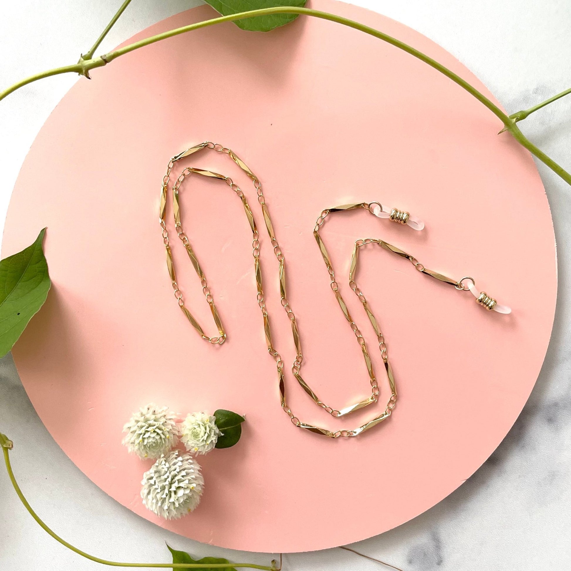 GOLD CORDA EYEGLASS CHAIN - Sarah Cecelia Jewelry & Metal Goods