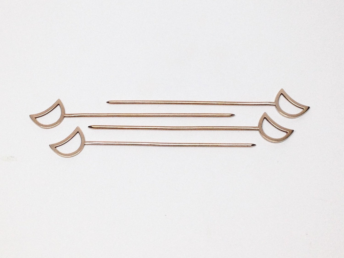MOON COCKTAIL PICKS - SET OF 4 - Sarah Cecelia Jewelry & Metal Goods