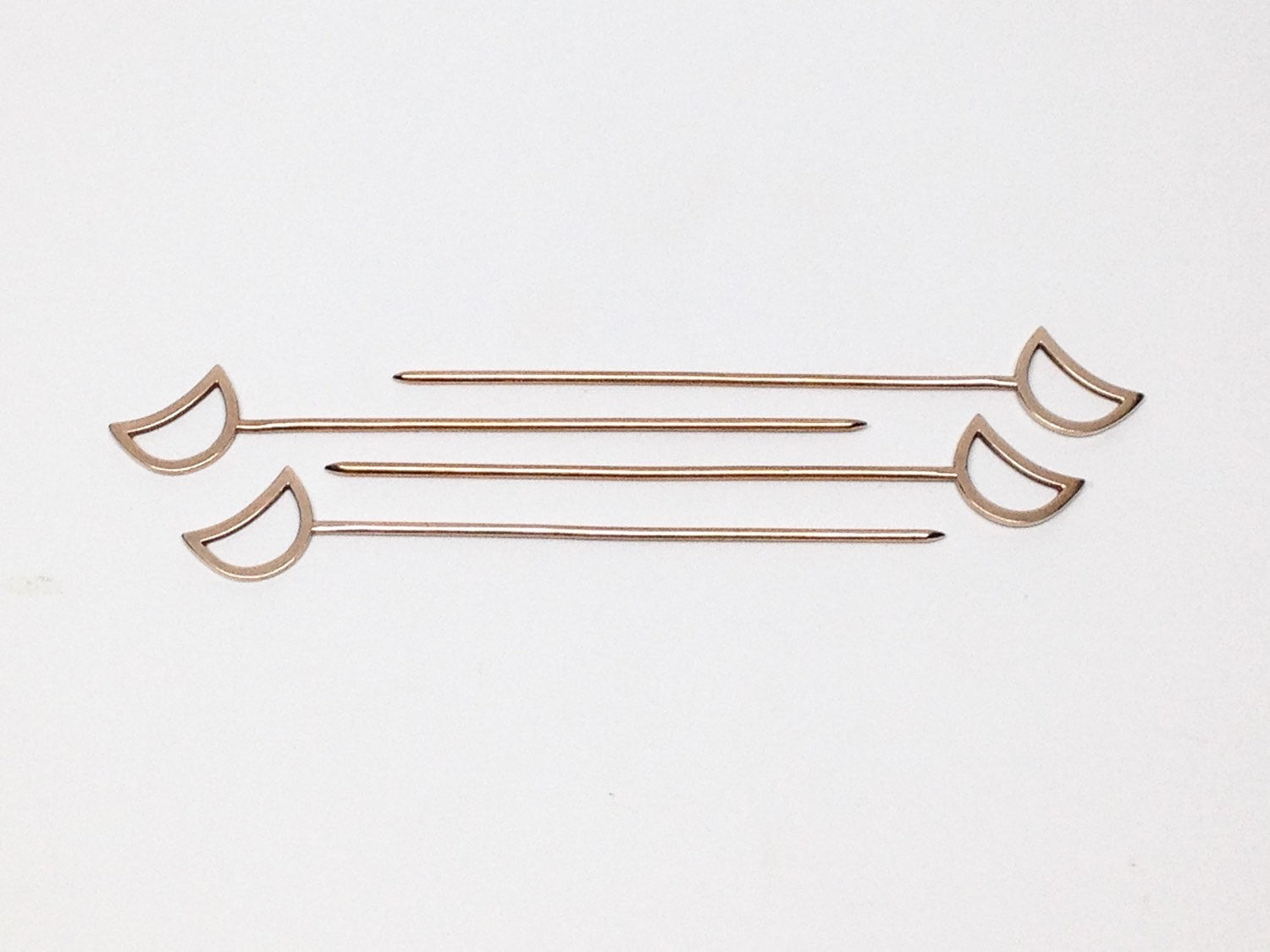 MOON COCKTAIL PICKS - SET OF 4 - Sarah Cecelia Jewelry & Metal Goods