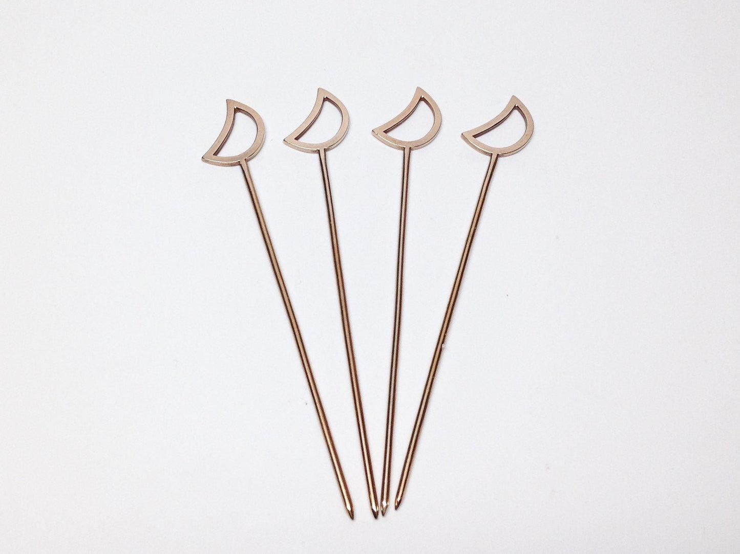 MOON COCKTAIL PICKS - SET OF 4 - Sarah Cecelia Jewelry & Metal Goods