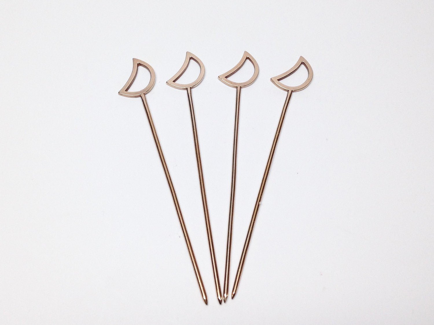 MOON COCKTAIL PICKS - SET OF 4 - Sarah Cecelia Jewelry & Metal Goods