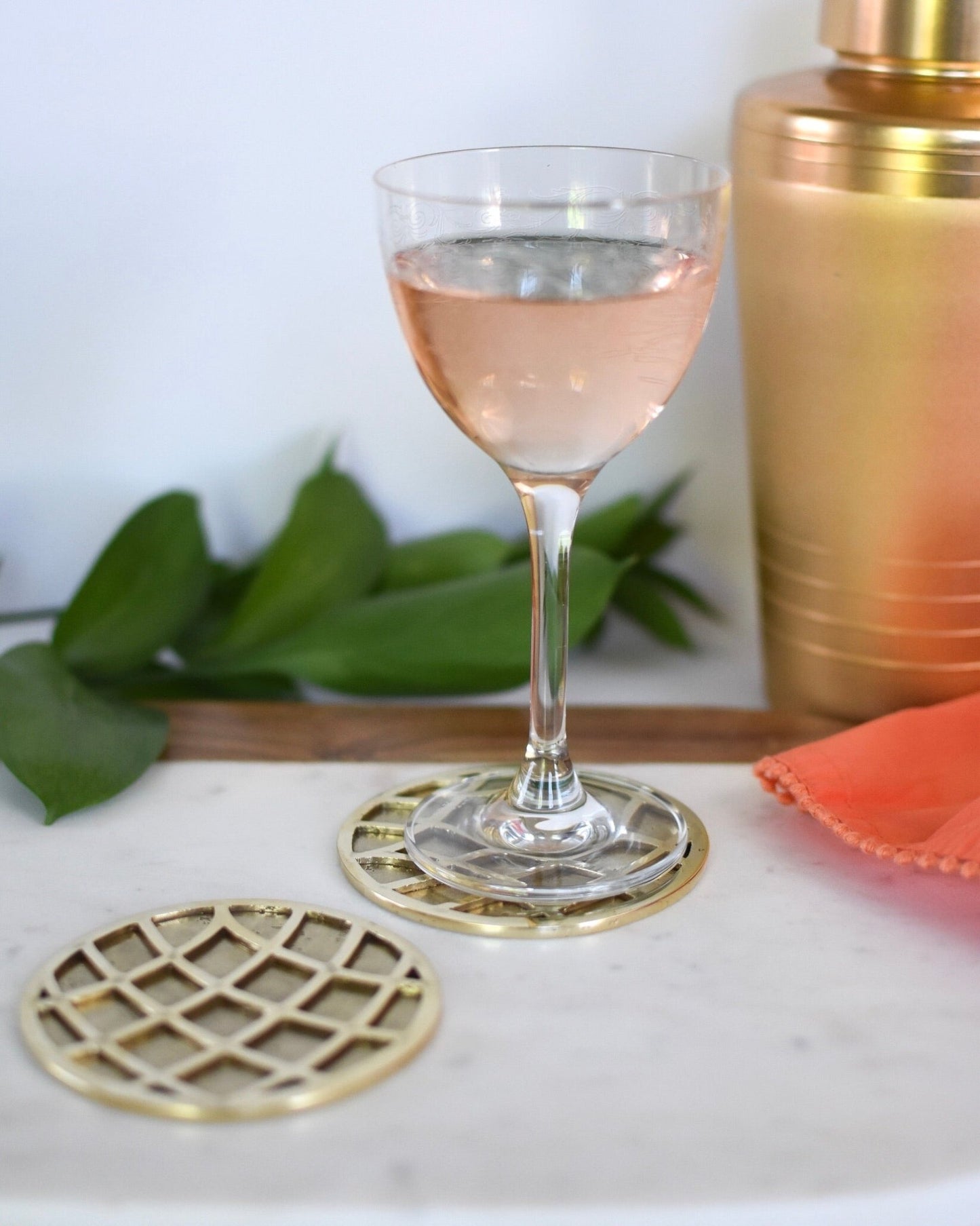 SOLID BRASS COASTERS - Sarah Cecelia Jewelry & Metal Goods