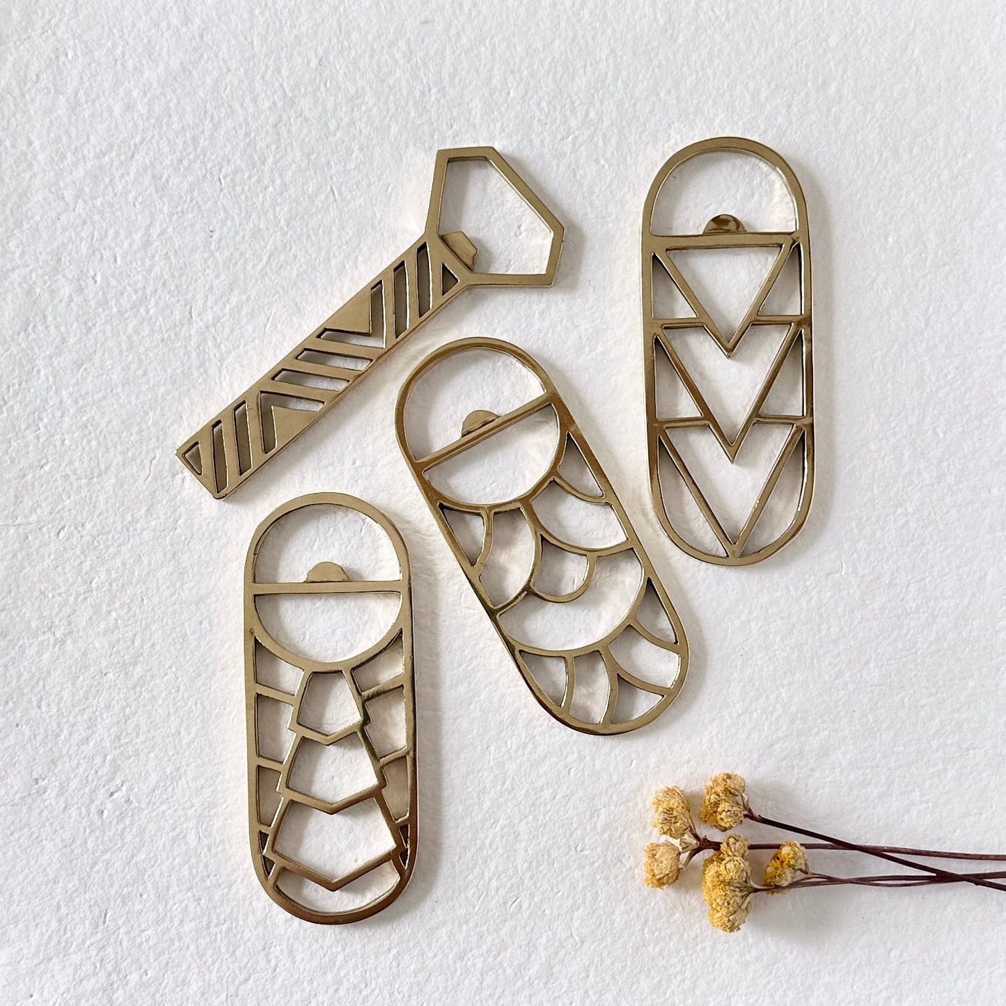 BRASS DECO BOTTLE OPENER - Sarah Cecelia Jewelry & Metal Goods
