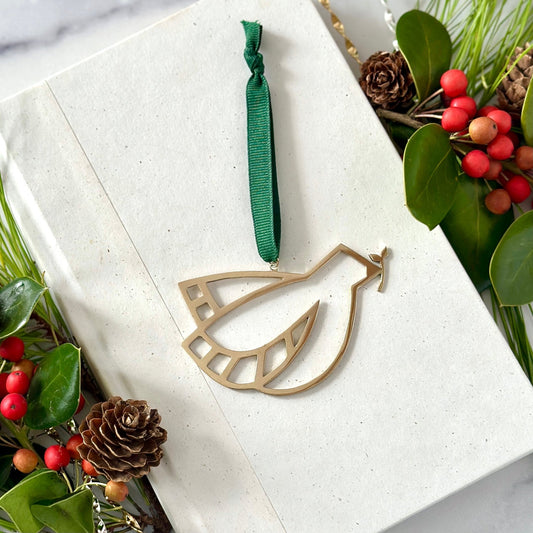 BRASS PEACE DOVE ORNAMENT - Sarah Cecelia Jewelry & Metal Goods