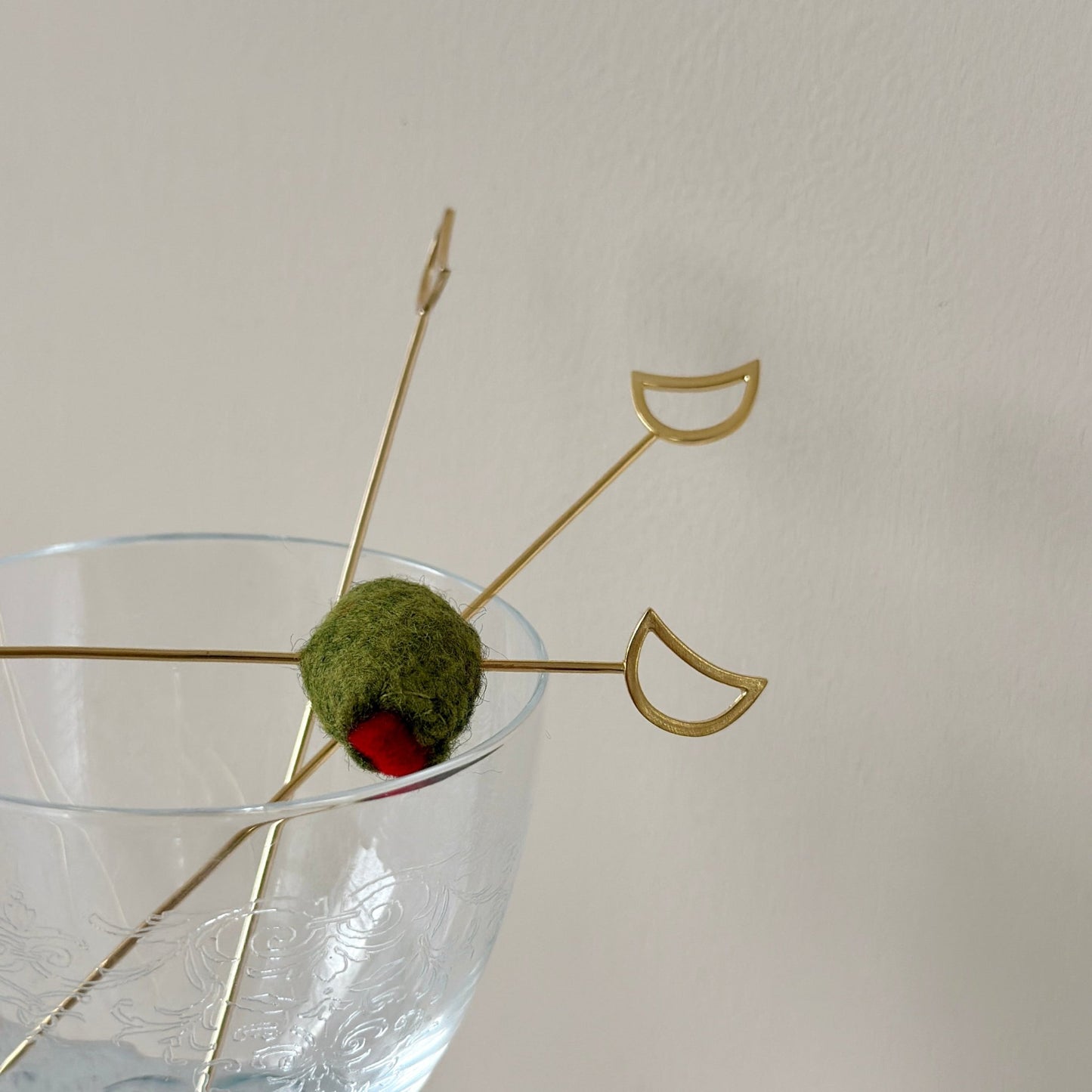 MOON COCKTAIL PICKS - SET OF 4 - Sarah Cecelia Jewelry & Metal Goods