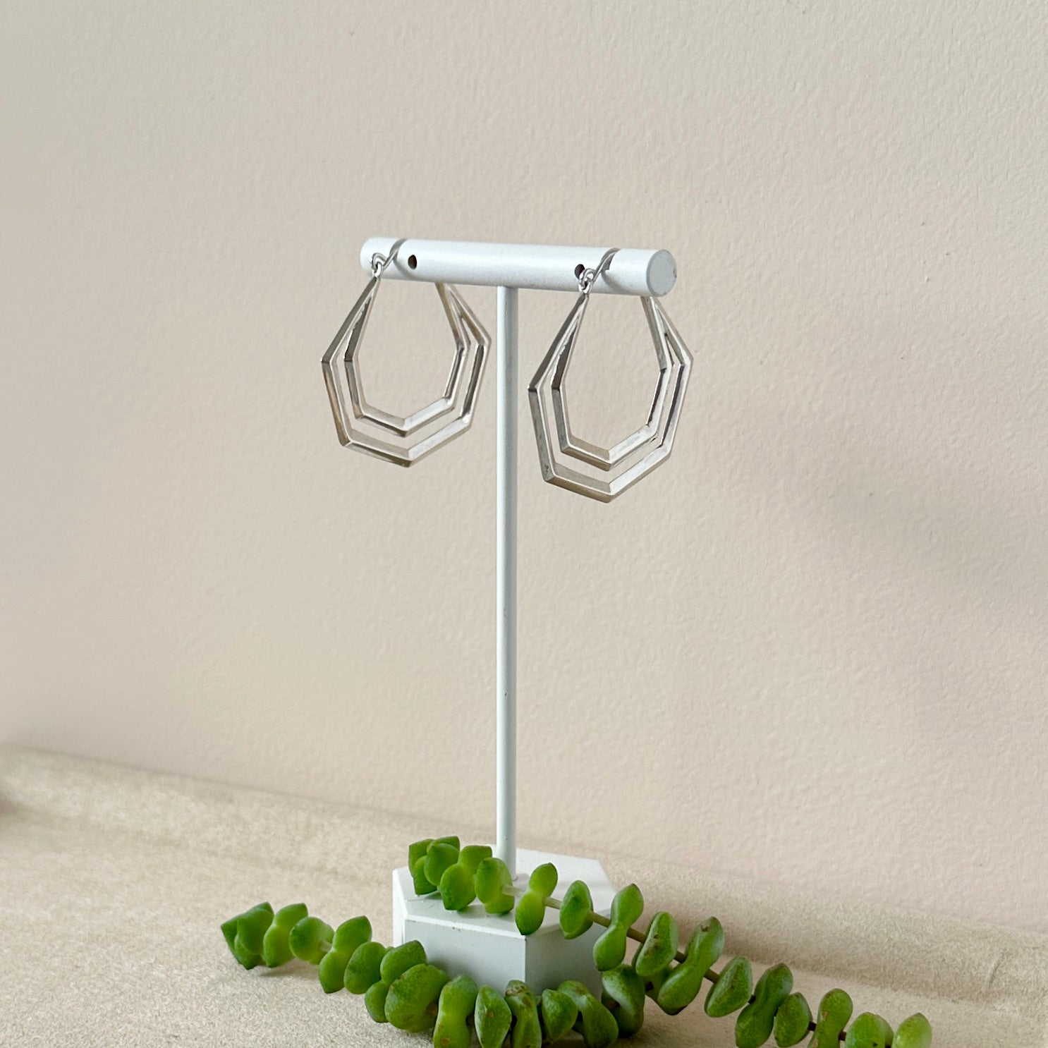 SILVER HERA HOOPS - Sarah Cecelia Jewelry & Metal Goods