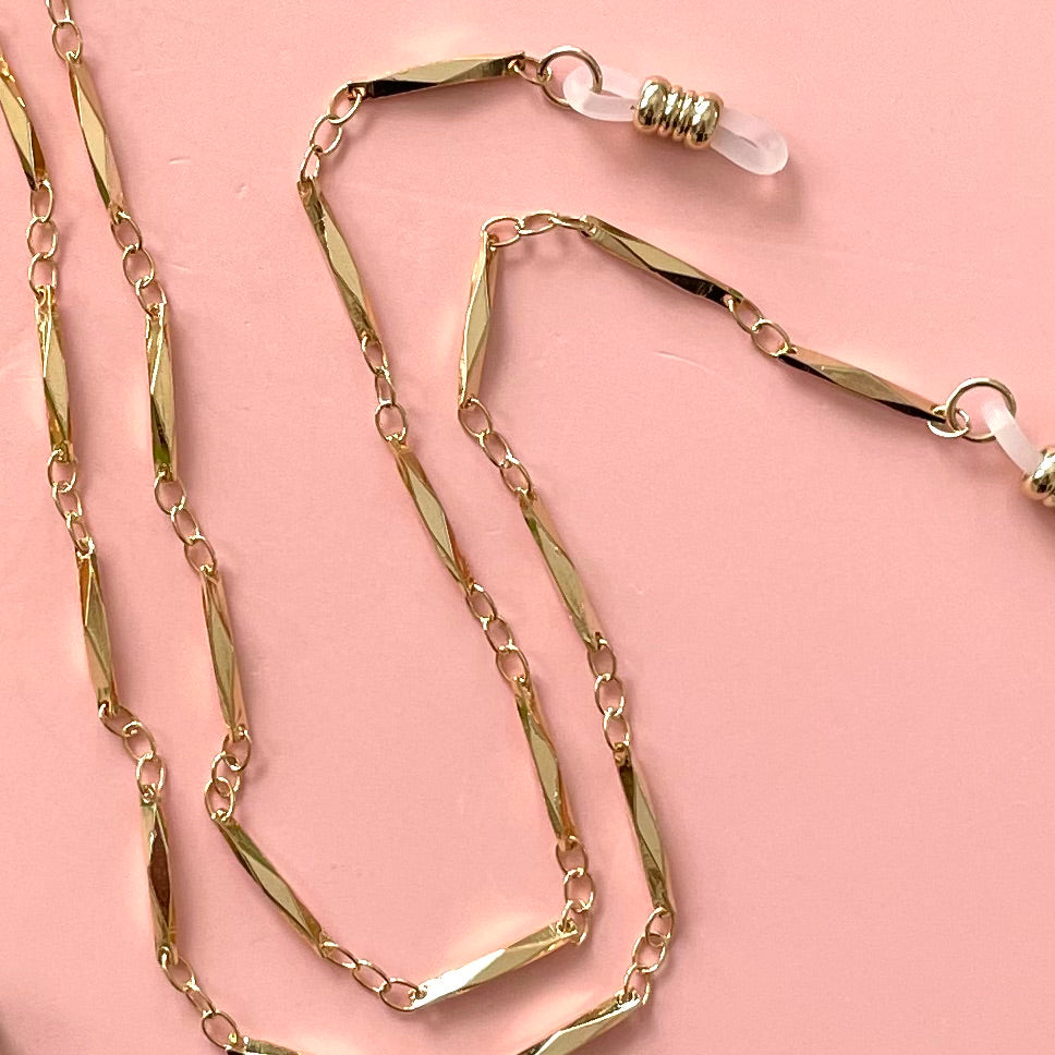 Corda Gold Eyeglass Chain by Sarah Cecelia Jewelry Metal Goods