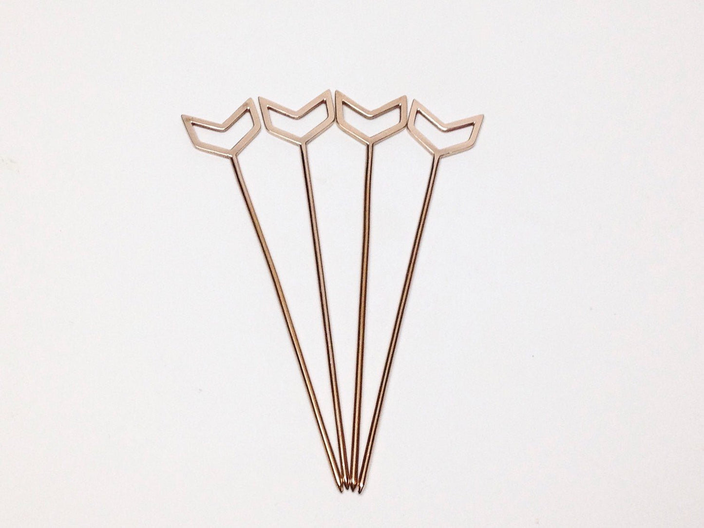 CHEVRON COCKTAIL PICKS - SET OF 4 - Sarah Cecelia Jewelry & Metal Goods