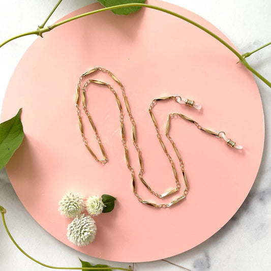 GOLD CORDA EYEGLASS CHAIN - Sarah Cecelia Jewelry & Metal Goods