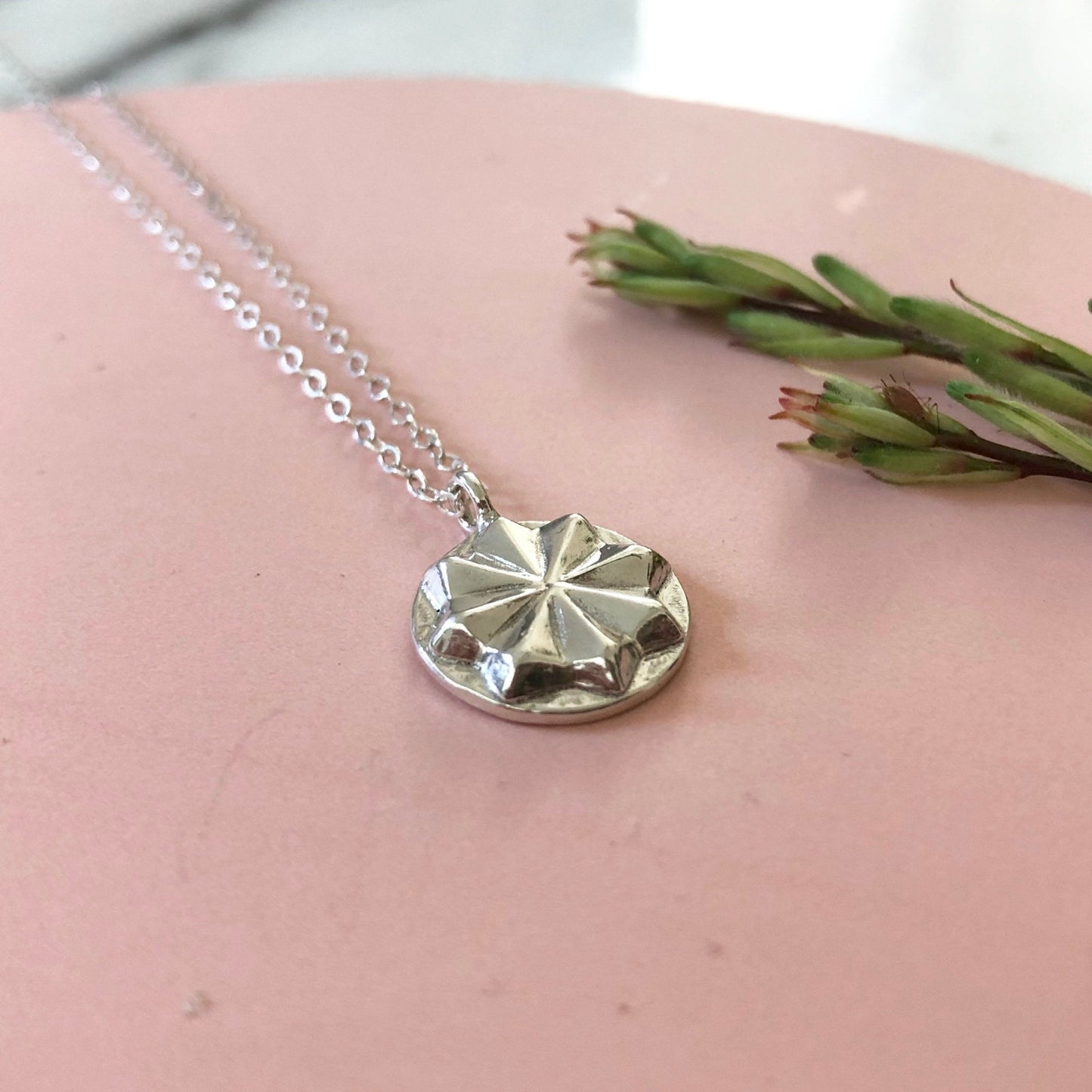 SILVER CIRCA PENDANT - Sarah Cecelia Jewelry & Metal Goods
